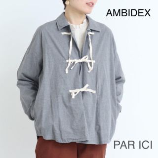 パーリッシィ(PAR ICI)のAMBIDEX PARICI パーリッシィ　ブラウス　シャツ　リボン　ジャケット(シャツ/ブラウス(長袖/七分))