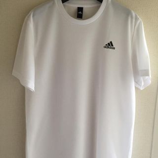 アディダス(adidas)のアディダス ロゴ入り ホワイト 半袖Ｔシャツ(Tシャツ/カットソー(半袖/袖なし))