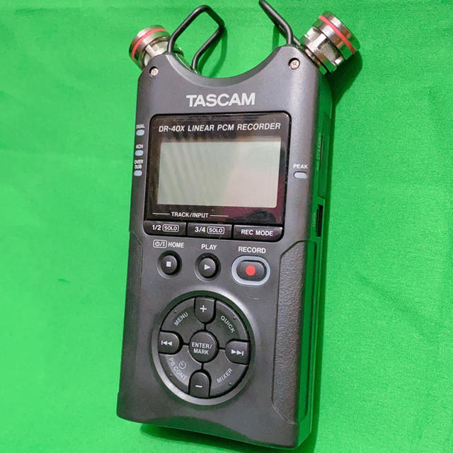 TASCAM DR-40X　ハンディレコーダー　希少バイノーラルマイク！ASMR