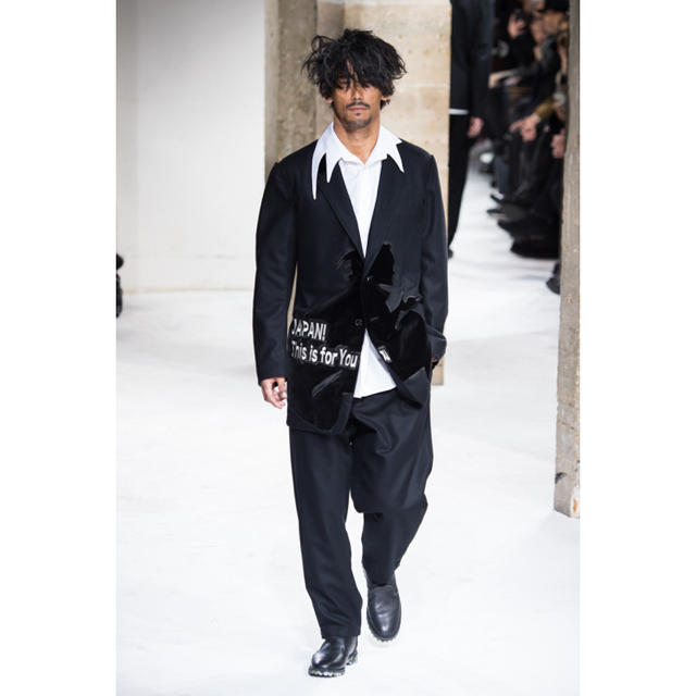 Yohji Yamamoto - 本日限定 Yohji Yamamoto 17aw ウールフラノ侍柄刺繍