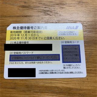 エーエヌエー(ゼンニッポンクウユ)(ANA(全日本空輸))のANA 株主優待券 1枚(その他)