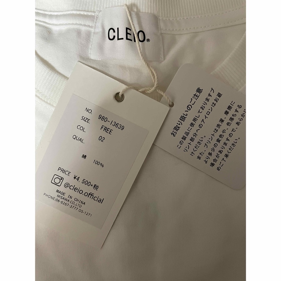 新品 未着用 CLEIO レディースのトップス(Tシャツ(半袖/袖なし))の商品写真