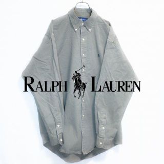 ラルフローレン(Ralph Lauren)の【USA古着】定番人気ラルフローレン　ワンポイント　ボタンダウンシャツ(シャツ)