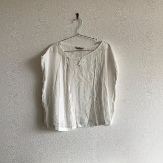 fog linen work ノースリーブリネン プルオーバー(シャツ/ブラウス(半袖/袖なし))