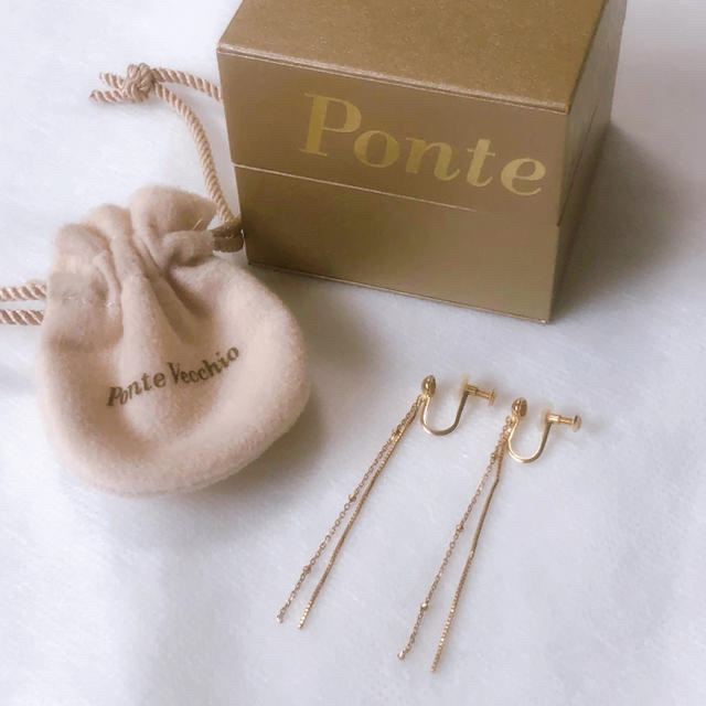 PonteVecchio(ポンテヴェキオ)の♡美品♡ ポンテヴェキオ　チェーンイヤリング レディースのアクセサリー(イヤリング)の商品写真