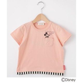 シューラルー(SHOO・LA・RUE)のシューラルー　Disney　ミッキーマウスデザイン ポケット　Tシャツ　110(Tシャツ/カットソー)