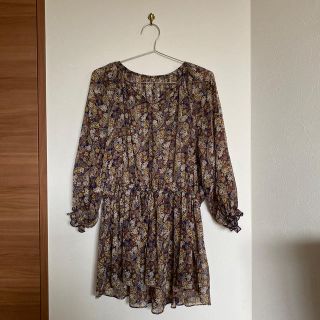 ユナイテッドアローズグリーンレーベルリラクシング(UNITED ARROWS green label relaxing)のペイズリー柄✳︎透け素材チュニック(チュニック)