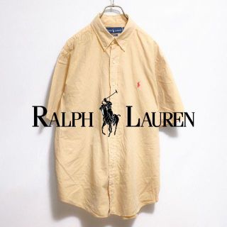 ラルフローレン(Ralph Lauren)の【USA古着】定番人気ラルフローレン ボタンダウン レトロカラー 半袖 シャツ(シャツ)