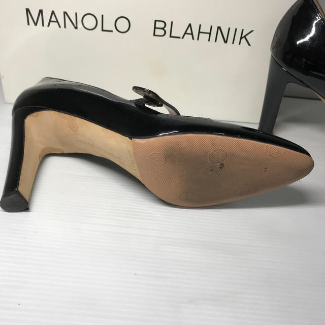 MANOLO BLAHNIK(マノロブラニク)の美品マノロブラニク　メリージェーンパンプス　36.5 レディースの靴/シューズ(ハイヒール/パンプス)の商品写真