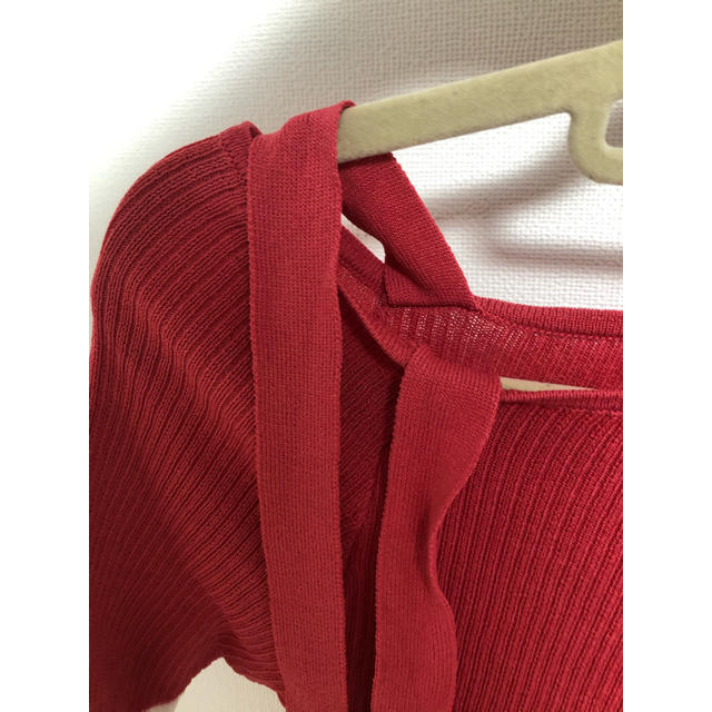 And Couture(アンドクチュール)のアンドクチュール　肩りぼんトップス レディースのトップス(カットソー(半袖/袖なし))の商品写真