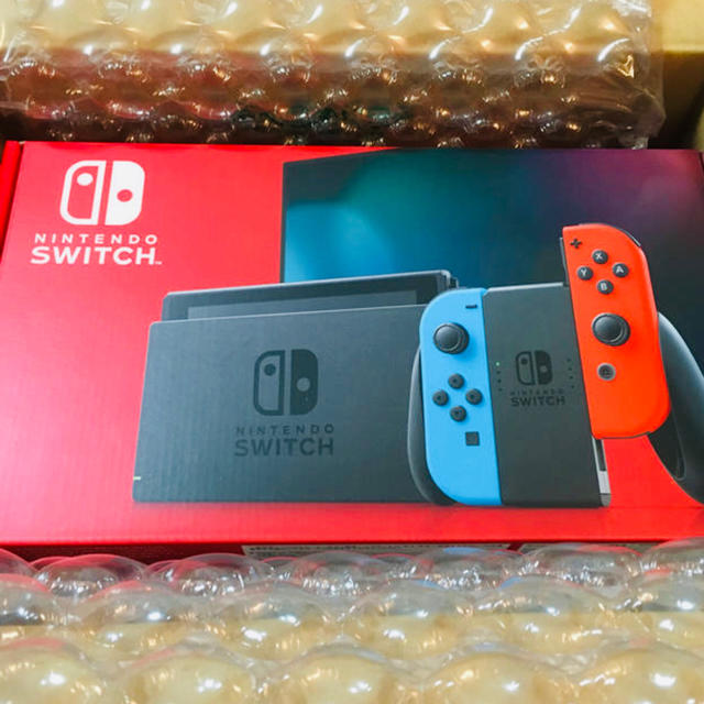 送料無料 新品 任天堂 ニンテンドースイッチ 本体 ネオン ブルー レッド