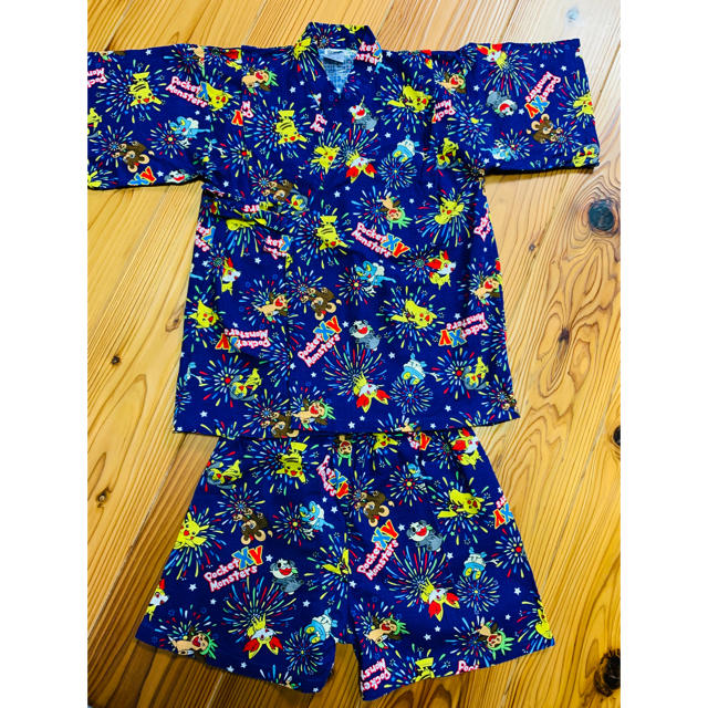 甚平ポケットモンスター120cm キッズ/ベビー/マタニティのキッズ服男の子用(90cm~)(甚平/浴衣)の商品写真