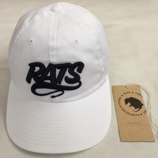 ラッツ(RATS)の新作完売 RATS BASEBALL CAP 20SS ラッツ キャップ帽子 白(キャップ)
