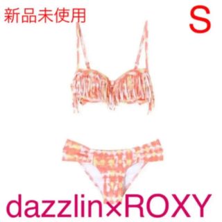 ロキシー(Roxy)の【新品未使用】dazzlin×ROXY PEACOCK　BIKINI S(水着)