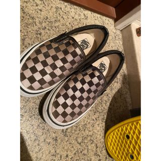 ヴァンズ(VANS)のVANS チェッカー　スリッポン(スニーカー)