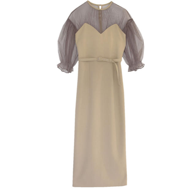 Ameri VINTAGE(アメリヴィンテージ)のAmeri Vintage AIRY SLEEVE TIGHT DRESS S レディースのフォーマル/ドレス(ロングドレス)の商品写真
