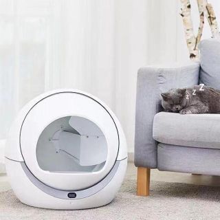 Petree新品　猫トイレ　最新式自動トイレ　電動高級　猫自動トイレ　(猫)