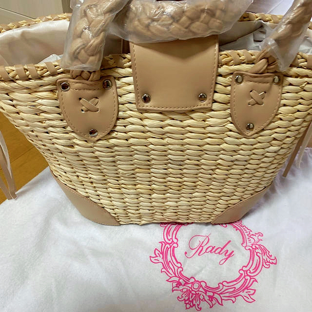 Rady♡新品未使用♡スエードカゴバッグ♡ピンク♡秋まで使える♡プレゼントにも♡