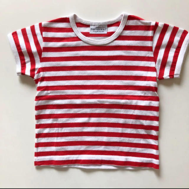 marimekko(マリメッコ)の【美品】marimekko マリメッコ  ボーダー Tシャツ 70 キッズ/ベビー/マタニティのベビー服(~85cm)(Ｔシャツ)の商品写真