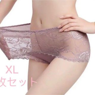 上品ショーツ：2枚セット、XL 、レース、強弾、ラインが外にひびきにくい(ショーツ)