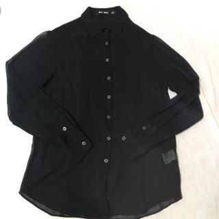 アレキサンダーワン(Alexander Wang)のZesus様専用　BLK DNM ブラックシースルーシャツ　美品(Tシャツ(長袖/七分))