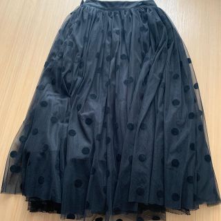 ザラ(ZARA)のBirthday bashチュールドットスカート(ロングワンピース/マキシワンピース)