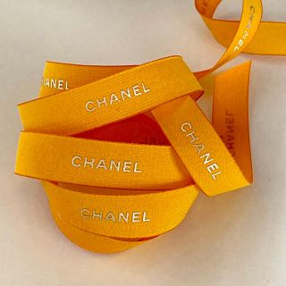 シャネル(CHANEL)のCHANEL ラッピング リボン イエロー 1m(ラッピング/包装)