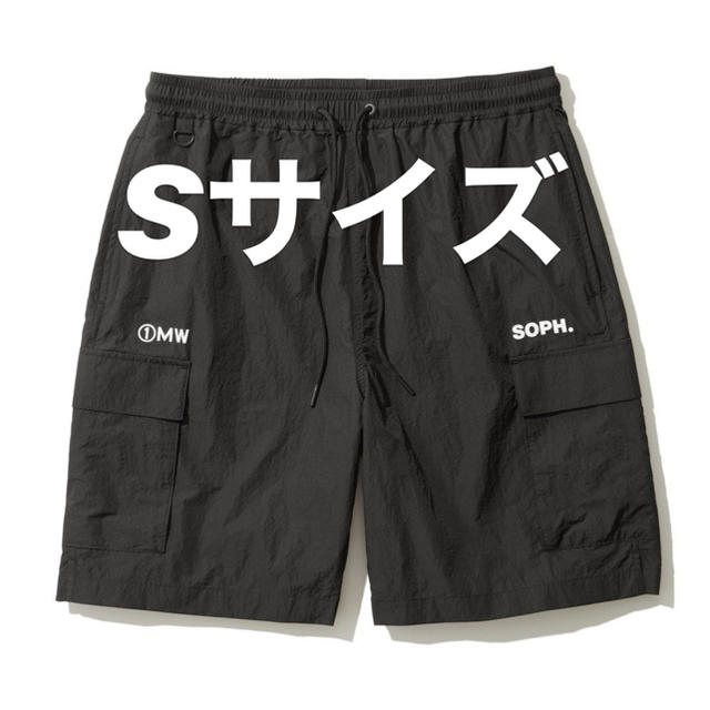 GU(ジーユー)のGU SOPH カーゴハーフパンツ1MW by SOPH. +X ブラックS メンズのパンツ(ショートパンツ)の商品写真