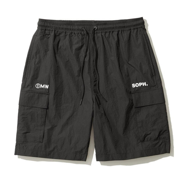 GU(ジーユー)のGU SOPH カーゴハーフパンツ1MW by SOPH. +X ブラックS メンズのパンツ(ショートパンツ)の商品写真