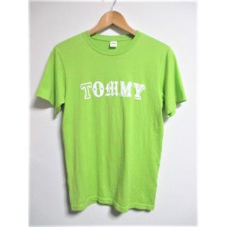 トミー(TOMMY)の☆TOMMY トミー ロゴ プリント Tシャツ 半袖/メンズ/M☆ライムグリーン(Tシャツ/カットソー(半袖/袖なし))