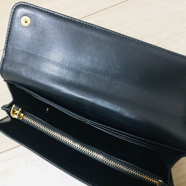 PRADA(プラダ)の★パスケース付き★PRADA 黒革　長財布 メンズのファッション小物(長財布)の商品写真