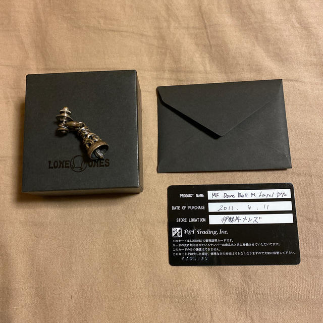 LONE ONES ロンワンズ ドーヴベルM ラペルピン ピアス