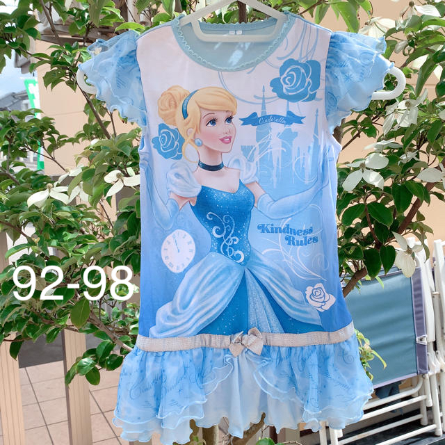 Disney ディズニープリンセスワンピース 2 3歳キッズ服身長92 98cm海外子供服の通販 By 子供服のカラフル ディズニーならラクマ