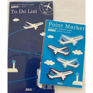 エーエヌエー(ゼンニッポンクウユ)(ANA(全日本空輸))のANA 機内販売　付箋(ノート/メモ帳/ふせん)