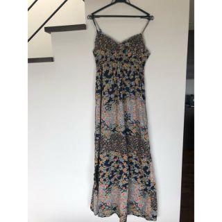 エイチアンドエム(H&M)の花柄　ロングワンピース(ロングワンピース/マキシワンピース)