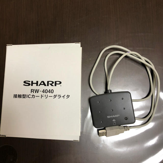 SHARP(シャープ)の接触型ICカードリーダライタ スマホ/家電/カメラのPC/タブレット(PC周辺機器)の商品写真