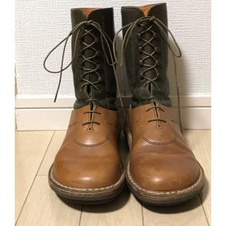 trippen - trippen バイカラーレースアップブーツ/38(24.0cm)の通販 by