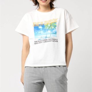 イング(INGNI)のTシャツ　ビーチ　フォトTシャツ(Tシャツ(半袖/袖なし))