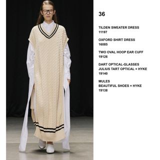 ハイク(HYKE)の20SS完売新品　HYKE ハイクTILDEN SWEATER DRESS (ニット/セーター)