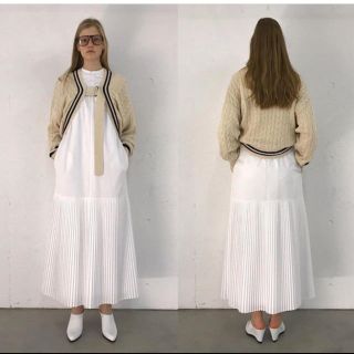 ハイク(HYKE)の今期完売HYKE  20SS T/C PLEATED SHIRT DRESS(ロングワンピース/マキシワンピース)