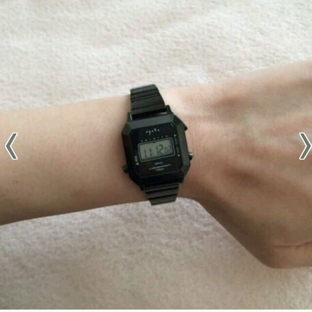 agete(アガット)のデジタルウォッチ レディースのファッション小物(腕時計)の商品写真