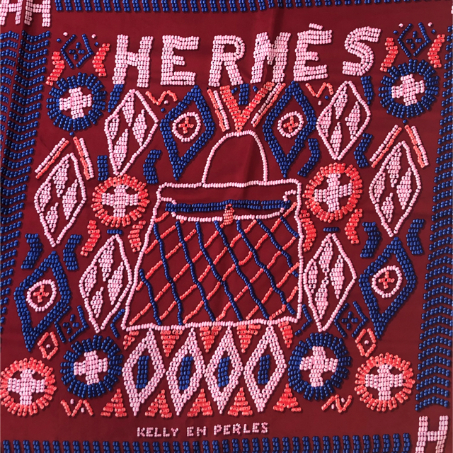 【 エルメス HERMES 】 大判 カレ 140 ケリーアンぺルル スカーフバーキン