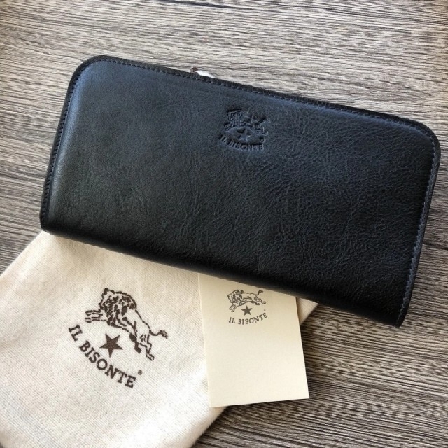 新品未使用】IL BISONTE 長財布 L字型 黒 | www.jarussi.com.br