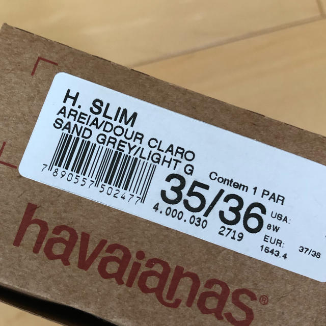 havaianas(ハワイアナス)のハワイアナス　スリム　新品未使用 レディースの靴/シューズ(ビーチサンダル)の商品写真