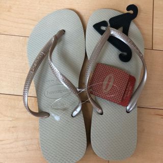 ハワイアナス(havaianas)のハワイアナス　スリム　新品未使用(ビーチサンダル)