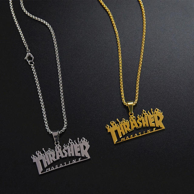 THRASHER(スラッシャー)のスラッシャー　ネックレス　説明文ご覧くださいm(__)m メンズのアクセサリー(ネックレス)の商品写真