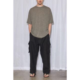 コモリ(COMOLI)の【19ss/希少品】comoli ウール天竺 半袖クルー Tシャツ サイズ 1(Tシャツ/カットソー(半袖/袖なし))