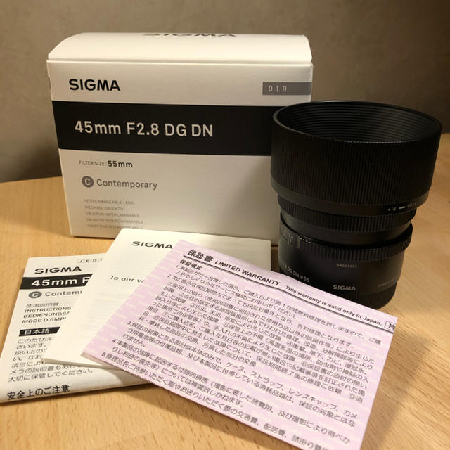 sigma 45mm f2.8 DG DNレンズ(単焦点)