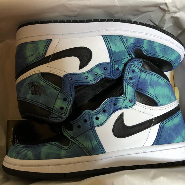 NIKE(ナイキ)の22.5cm NIKE AIR JORDAN 1 HIGH OG TIE-DYE レディースの靴/シューズ(スニーカー)の商品写真