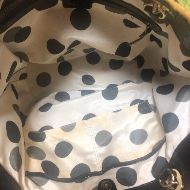 kate spade new york(ケイトスペードニューヨーク)の【最終お値下げ】ケイトスペード  リボン付き　カゴバッグ  レディースのバッグ(かごバッグ/ストローバッグ)の商品写真